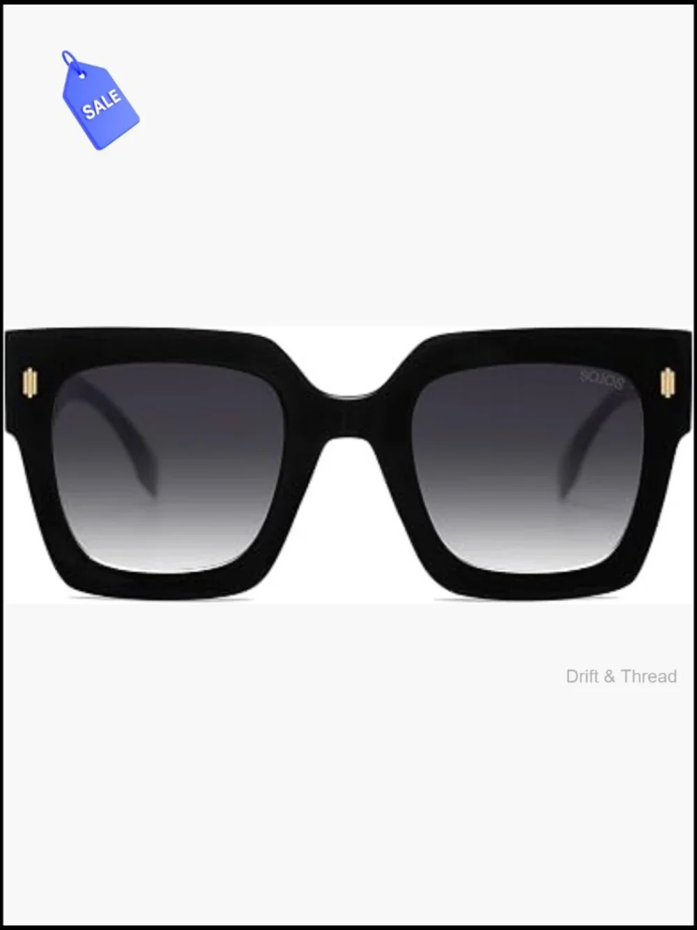 Oversized Square Sunglasses UV400 Protection Vintage Chic Luxury Driving Shades